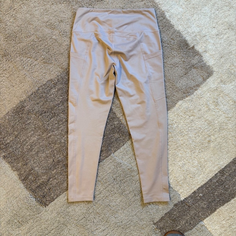Z by Zella Womens Mauve Taupe High Waist Pocket 7/8 Leggings Size Medium RN58665 - Picture 5 of 7